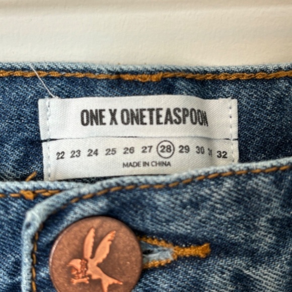 One Teaspoon Bandits Denim Shorts Size 28 - Picture 9 of 13